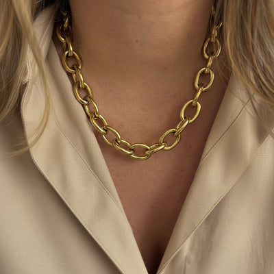 Chaîne Sélène – Collier Maille Épaisse en Acier Inoxydable