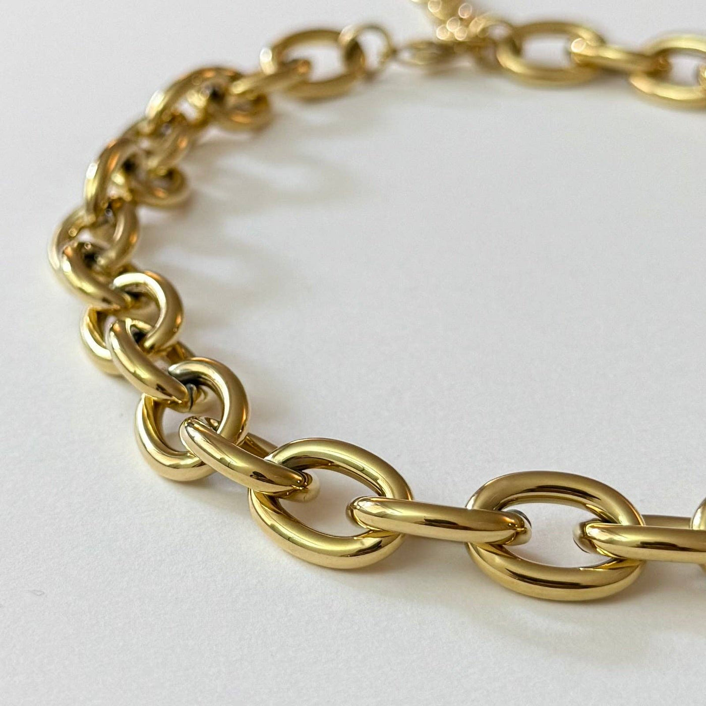 Chaîne Sélène – Collier Maille Épaisse en Acier Inoxydable