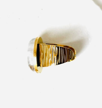 Bague Ariane martelée