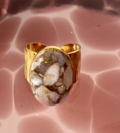 Bague Ariane martelée