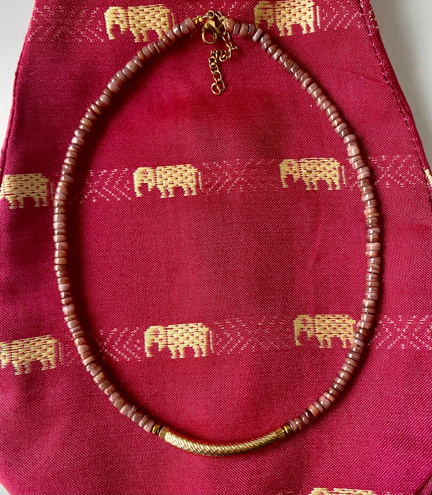 Collier praliné- doré