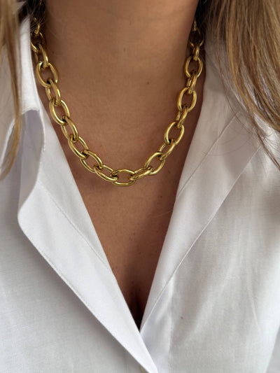Chaîne Sélène – Collier Maille Épaisse en Acier Inoxydable